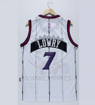 Camiseta Toronto Raptors Kyle Lowry #7 Retro Blanco